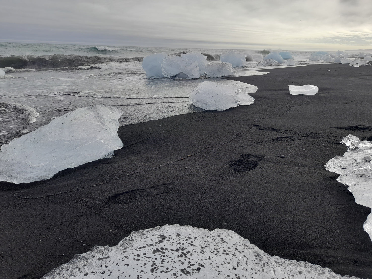 Diamond beach Iceland Jessica Joyce Handbags